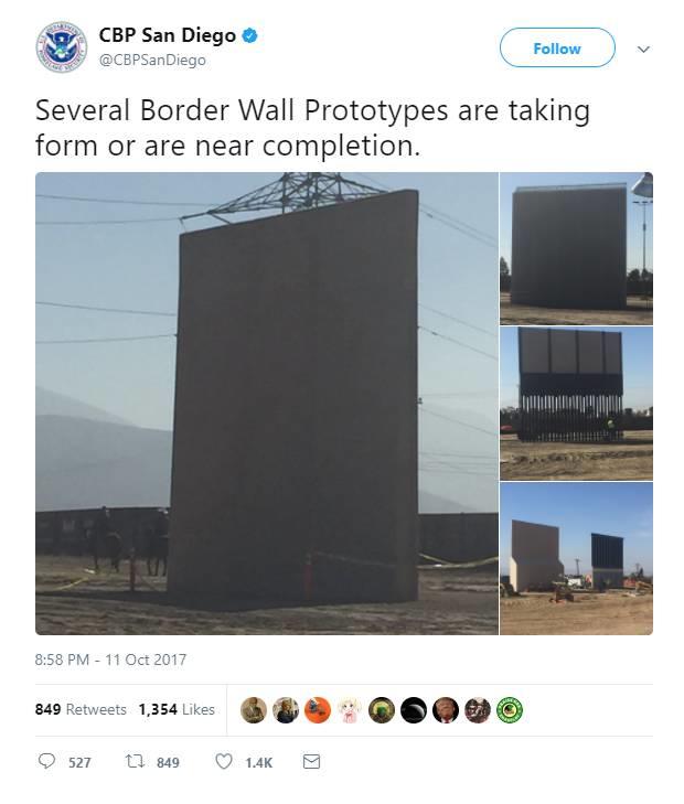 多图！特朗普的边境墙原来长这样