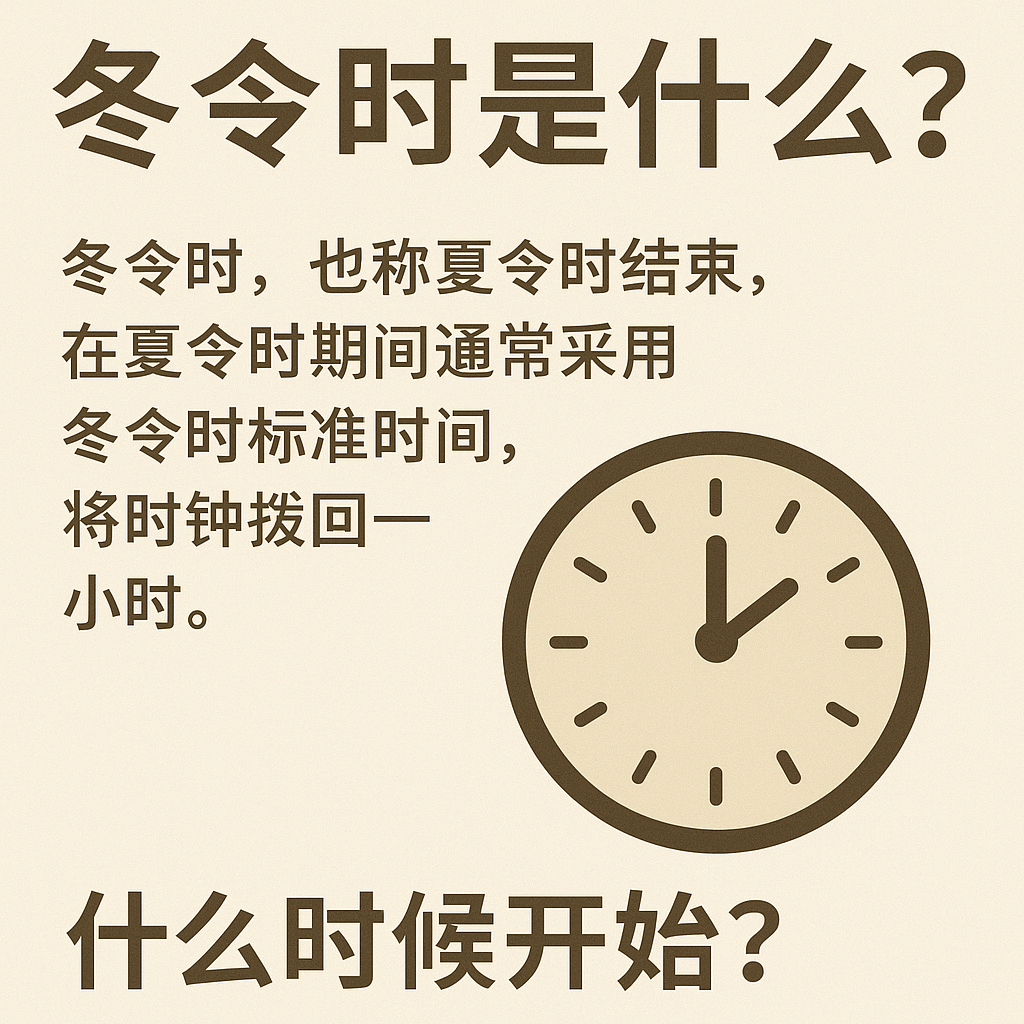 2025冬令时什么时候开始