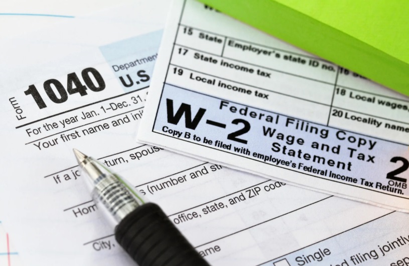 扣税项目, IRS报税, 税务文件, 收入申报